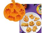 Zucca Di Halloween In Latta Per Biscotti Fantasma Cappello Da Strega Teschio Ragnatela Zucca Stampi, Colore: Arancione
