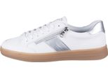 Remonte Sneaker Bassa Donna Bianco Argento Pelle Liscia Taglia: 38