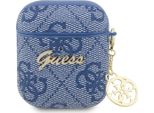 Guess Airpods - Custodia Per Airpods 2 4G Charm - Blu