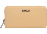 Replay Portafoglio Zip Around Wallet Safari Marrone Chiaro