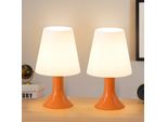 Zmh Lampada Da Tavolo Con Cavo Comodino Set Di 2 Lampada Da Tavolo Arancione E14 Lampade Da Tavolo Soggiorno Stile Country Moderno Per Tavolo Da Pranzo Camera Da Letto