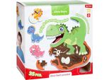 Toi-Toys Puzzle Da Pavimento In Schiuma Dino - Tappeto Da Gioco Con 36 Pezzi