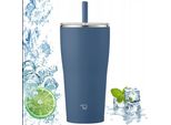 Tazza Termica Con Cannuccia Per L'ufficio Zojirushi SX-HA72H-AM 720 Ml Blu Navy