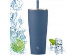 Tazza Termica Con Cannuccia Da Viaggio Zojirushi SX-HA89H-AM 890 Ml Blu Navy