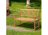 Fch Panchina Da Giardino Panca Da Parco Panca In Legno Panca Da Balcone Mobili Da Giardino, 2 - 3 Persone Panca Per Terrazza, Bie 270Kg, 117 X 59 X 90Cm