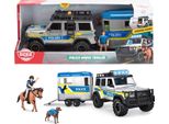 Dickie Veicolo Giocattolo Go Real / Sos Police Horse Trailer 203717007
