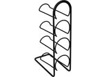 In And Outdoormatch Elegante Portabottiglie Hubert - Metallo - 43,5X11,5X21 Cm - Nero - Decorativo - Per 4 Bottiglie