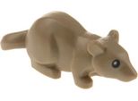 1X Lego Animale Topo Ratto Occhi Beige Scuro Nero Harry Potter 76430 36756Pb01