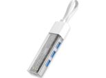 Roline Mobile Usb 3.2 Gen 1 Hub, 4 Porte, Cavo Di Collegamento Tipo A+C