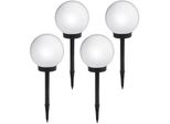 4X Greenblue Lampada Solare, Globo Da Giardino Indipendente 25X25X58Cm Led Bianco GB166