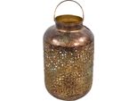 Lanterna - Ø20X32Cm - Metallo - Vetro - Oro