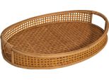 Vassoio - Naturale - Set Di 2 - Bambù - 54,5 & 47,5 Cm