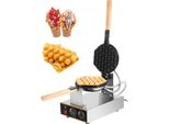VEVOR Kommerzieller Eierwaffelmacher, 220 V, 1400 W, Bubble-Waffeleisen, Edelstahl, Eierwaffeleisen, 30-teilig, Eierwaffeleisen, professionelle Bubble-Eierwaffeln, Kuchenmaschine, Waffeleisen