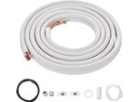 Succebuy Set Di Tubi Mini Split Da 4876,8 Mm, Tubo Di Rame Con Diametro Esterno Di 6,4 E 12,7 Mm E Isolamento A Tre Strati, Per Condizionamento/Pompa Di Calore E Hvac