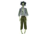 Scheletro Zombie Decorazione Di Halloween Figura Inquietante Effetto Spaventoso, Colore: Grigio