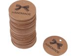 100Pcs Brown Handmade Hang Label Wedding Favour Gift Dessert Tags Jewellery Price #5