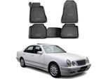 1995-2002 Mercedes W210 Tappetini Tpe Nero 4 Pz