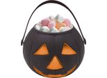 Secchiello Per Zucca Di Halloween, Accessorio Di Decorazione Per Feste, Faccia Di Zucca, Colore: Arancione