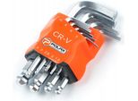 Set Di Chiavi A Esagono Con Estremità Sferica, 9 Pezzi, 1,5-10 Mm, Crv, Polax