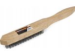 Spazzola Metallica Con 4 File E Manico In Legno Polax