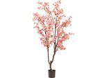 Pianta Artificiale Di Fiori Di Ciliegio - Prunus - Rosa - Altezza 210 Cm - Pianta Ingannevolmente Reale - Pianta Decorativa Per Il Soggiorno, L'ufficio E Gli Eventi - Facile Da Curare E Resistente