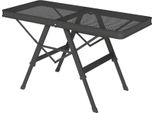 Tavolo Da Campeggio Fortuna Lai Regolabile In Altezza Tavolo Pieghevole Con Griglia Metallica Tavolo Da Giardino Pieghevole In Alluminio Leggero Tavolo Multifunzionale Tavolino Da Giardino, Balcone, Campeggio 90 X 40,5 Cm Nero