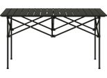Tavolo Da Campeggio Fortuna Lai Tavolo Pieghevole Con Piano Avvolgibile Tavolo Da Giardino Con Telaio A X In Alluminio Leggero Tavolino Per 2 Persone Tavolo Pieghevole Per Giardino, Balcone, Campeggio 95 X 55 Cm Nero