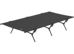 Fortuna Lai Lettino Pieghevole Lettino Da Campeggio Con Borsa Per Il Trasporto 200 X 100 X 36 Cm Lettino Per Ospiti Fino A 120 Kg Lettino Da Campeggio Extra Largo Per Adulti Lettino Pieghevole Per Interni, Esterni, Giardino, Campeggio, Viaggi Nero