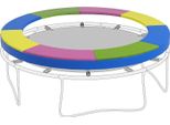 Fortuna Lai Copertura Per Trampolino Ø244 Cm, Protezione Uv, Resistente Alle Intemperie, Durevole E Robusta, Accessori Per Trampolino
