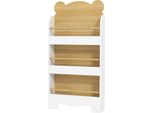 Fortuna Lai Libreria Per Bambini Libreria Per Bambini Con 3 Ripiani Scaffale In Legno Scaffale Per Giocattoli Libreria Per Giocattoli Scaffale Per Cameretta Dei Bambini Scaffale Per Cameretta Dei Bambini Sala Giochi 55X15X110 Cm Bianco