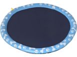 Fortuna Lai Splash Sprinkler Pad 150 Cm Tappetino Acquatico Per Cani, Antiscivolo, Spruzzatore D'acqua Per Esterni In Pvc Blu