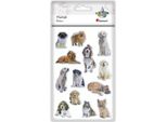 Adesivi Decorativi Convessi Cani 13 Pezzi Titanio