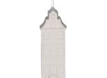 Clayre & Eef Casetta Natalizia 4X4X11 Cm Plastica Bianca