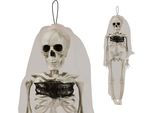 Scheletro Sposa Decorazione Di Halloween Fantasma Spaventoso Figura Appeso Con Velo, Colore: Bianco