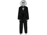 Scheletro Decorazione Di Halloween Elegante Decorazione In Costume Gothic Scary Party Decorazione Appesa Scheletro Costume Horror Event Party Decorazione 40 Cm Per Adulti, Colore: Nero