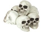 Scheletro Teschio Decorazione Halloween Figure Spaventose Cimitero Decorazione Festa Horror Accessorio Decorazione Tomba, Colore: Bianco