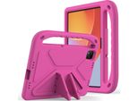 Custodia Protettiva Per Infinix Xpad 11" 2024, Leggera Custodia Per Bambini In Eva Con Maniglia E Supporto Rosa"