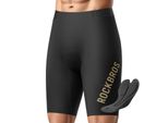 Rockbros Pantaloncini Da Ciclismo Da Uomo Corti Imbottiti Pantaloncini Da Ciclismo Traspiranti E Antiscivolo Con Imbottitura Per Mtb Nero Xxl