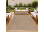 Tappeto In Juta Per Interni Ed Esterni In Beige Dimensioni - 240 X 340 Cm