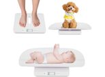 Costway Bilancia Digitale Per Bambini, Da 50G A 150Kg, Bilancia Per Bambini Con Vassoio, Display A Led, 5 Modalità Di Misurazione E Funzione Tara, Bilancia Per Neonati, Bilancia Digitale, Bilancia Per Animali Domestici