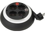 Brennenstuhl Comfort-Line CL-S - Presa Multipla - Collegamenti Di Uscita: 4 - 3 M - Nero, Bianco
