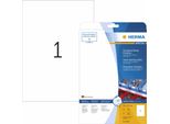 Herma Special - Opaco - Autoadesivo Permanente - Bianco - A4 (210 X 297 Mm) 25 Etichette Etichette In Pellicola