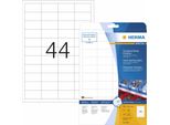 Herma Special - Etichette Autoadesive Permanenti In Film Opaco - Bianco - 48,3 X 25,4 Mm - 1100 Etichette (25 Fogli X 44) (4690)