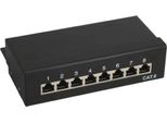 Inline - Patch Panel - 8 Ports - Beige (76208)