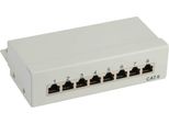 Inline - Patch Panel - 8 Ports - Beige (76208A)