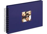 Walther Fun Blu 23X17 40 Pagine Nere Spirale SA109L