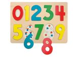 Woody Puzzle Su Tavola "Numeri Con Coccinelle"""