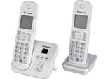 Panasonic KX-TG6822 - Telefono Cordless - Segreteria Telefonica Con Id Chiamante - Dect - Argento Perlato + Cornetta Supplementare
