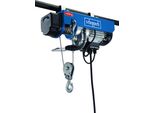Paranco Elettrico A Fune Scheppach HRS400 | 230 V | 50 Hz | 780W | Portata 200 Kg E 400 Kg Con Puleggia | Altezza Di Sollevamento 12 M E 6 M Con Puleggia