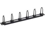 Triton RAB-VP-X16-A1 Pannello Passacavi Da 19" 1U, Nero, 6 Staffe Grandi"